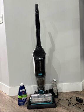Bissell CrossWave Upright Cleaner - Black/White/Teal Accents
